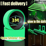 ruban phosphorescent adhésif vert clair sécurité nuit escalier application multiple camping