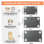 tapis anti dérapant absorbant chiens motif dessins animés moderne gris bol