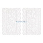 serviettes table dentelle blanc classique opacité réutilisable lavable machine table manger