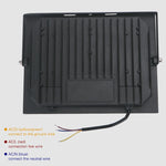 projecteur led extérieur moderne ip66 imperméable noir mat 100w 200w