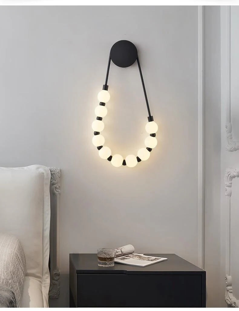 lampe murale moderne rondes blanc doré cuisine chambre salon entrée éclairage quotidien led deco