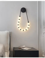 lampe murale moderne rondes blanc doré cuisine chambre salon entrée éclairage quotidien led deco
