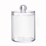 boîtes rangement coton tige bouchons cosmétiques transparentes réutilisables multifonction modernes minimalistes voyage