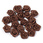 fleurs artificielles roses polyester clips décorations mariage anniversaire intérieur 1.5cm