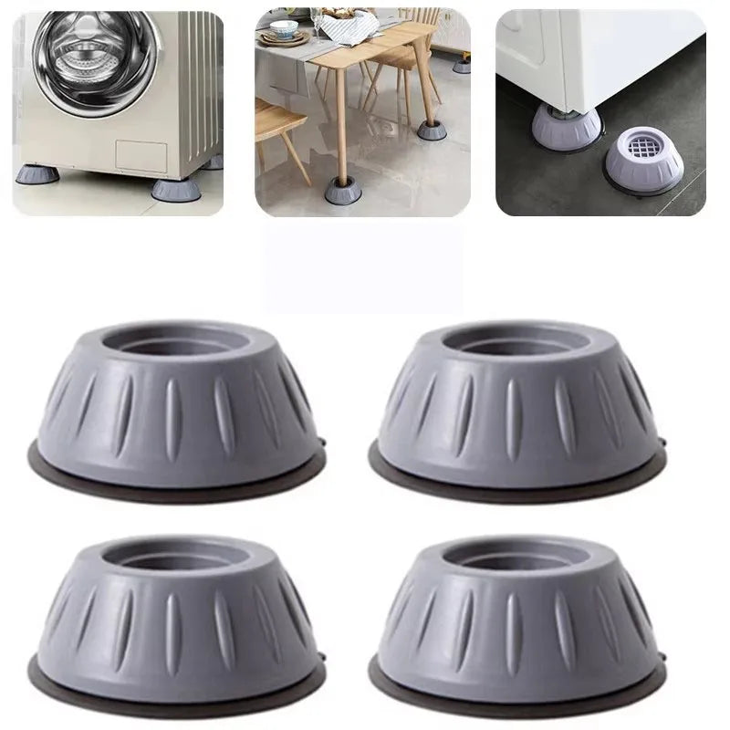 protections pieds machine laver réfrigérateur anti vibration silencieux caoutchouc texturé gris noir industriels utilitaires