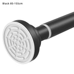 tige rideau noir tige rideau blanc acier inoxydable respectueux environnement moderne sans perçage fixations