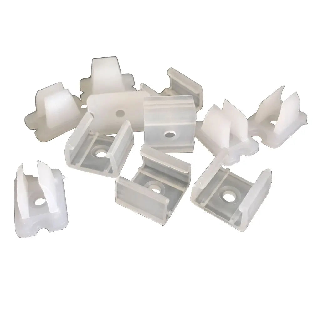 clips fixation ruban led transparent 6mm 8mm 12mm 15mm rohs certifie eyelets pragmatique