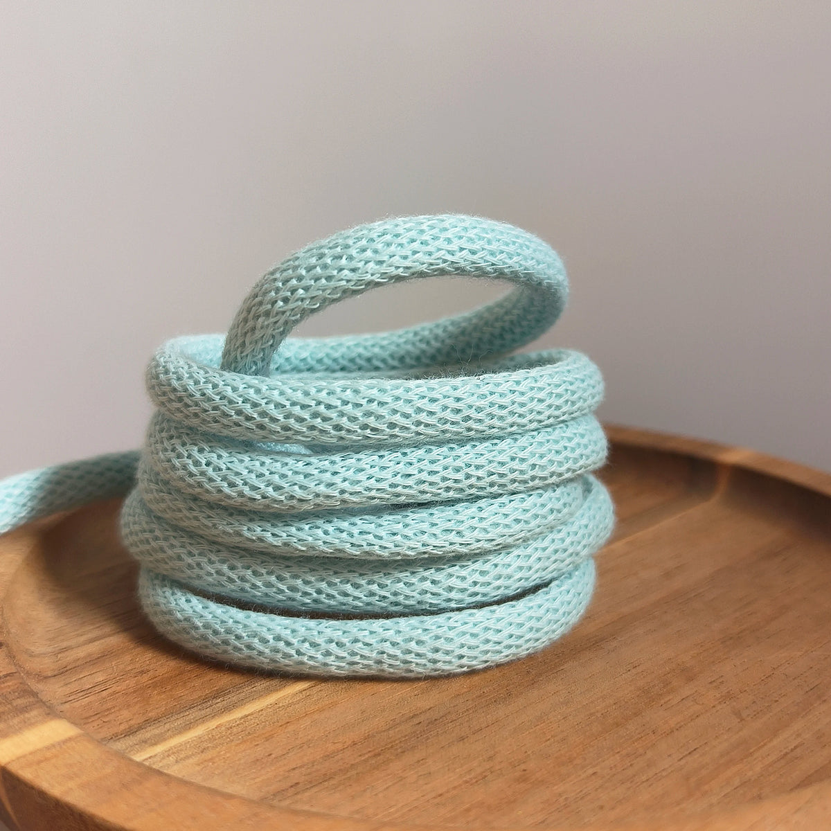 cordons macramé polyester 6mm bleu clair blanc vert rose jaune gris beige créatif artisanal