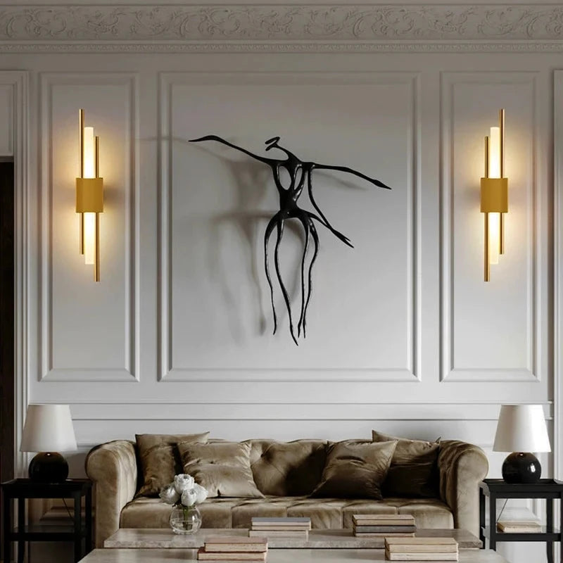 applique murale led moderne or blanc rectangulaire minimaliste 220v 110v 90 260v
