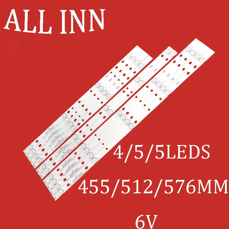 bande led blanc points rouges moderne fixations 455mm 512mm 576mm