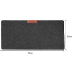 tapis feutre noir gris bleu marine moderne minimaliste 60x30cm 70x33cm