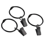 anneaux rideau pince noir métal moderne accessoires drapery clips volets polonais 12 piècesUnmountableContentError: It