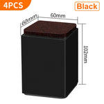 support meubles acier noir protecteur sol anti rayure adhésif 3m