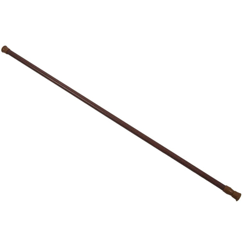 canne télescopique marron rayures fine classique métal extensible tringles rideaux