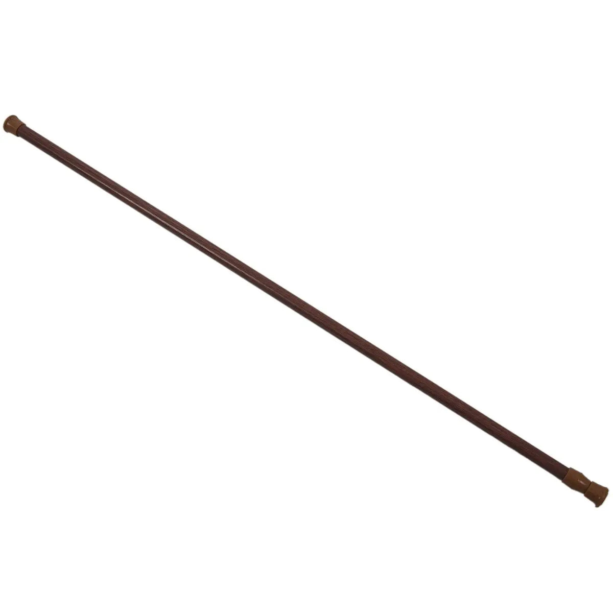 canne télescopique marron rayures fine classique métal extensible tringles rideaux