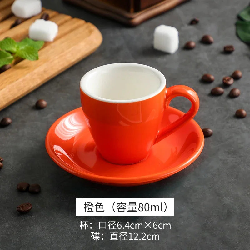 tasses céramique porcelaine poignée cuillères moderne rouge vert bleu jaune blanc