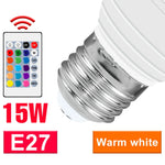ampoules led 15w e27 e14 gu10 mr16 blanc froid chaud télécommande transparent milky modernes