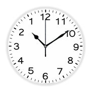 horloge murale silencieuse anti horaire moderne transparente couleur bleu decoratif fixée mur