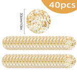 serviettes table modernes blanches dorées motif filetage pack 50pcs 33cm