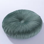 coussin rond velours brodé mousse pu polyester moderne orange jaune gris roseversible non amovible