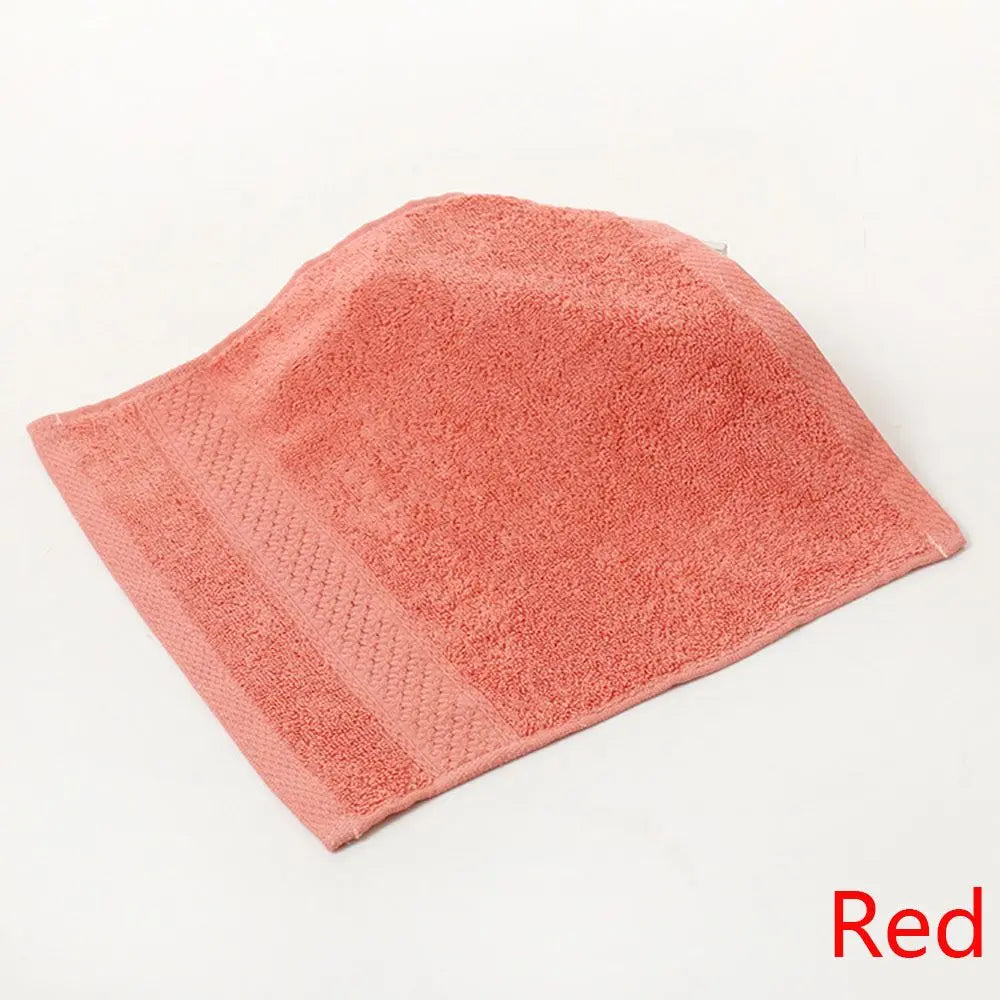 serviette face absorbante antibactérienne coton carrée solide rose clair marron vert gris bleu violet