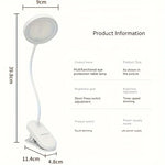 lampe led rechargeable usb blanc minimaliste pinces interrupteur tactile contemporain