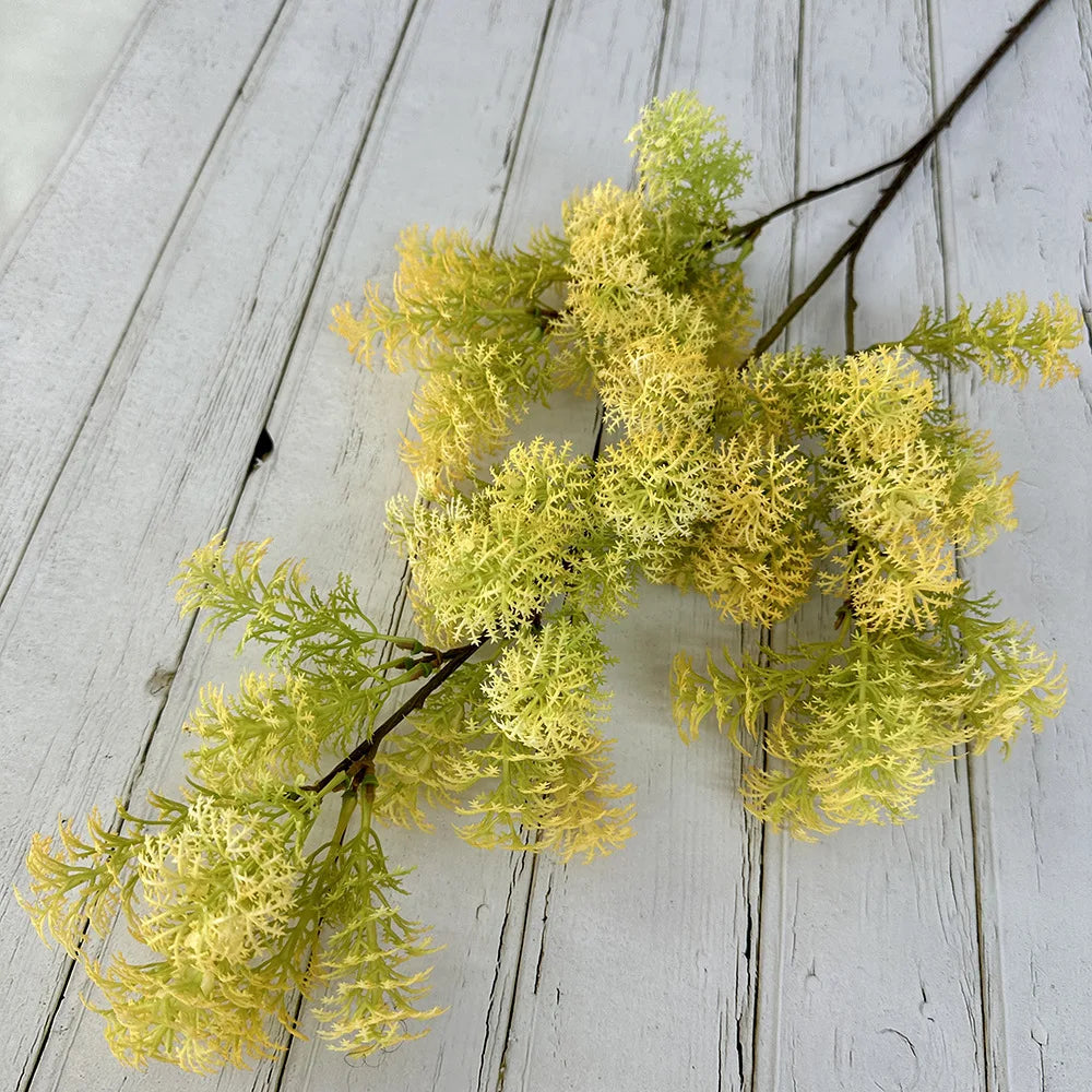 bouquet artificiel multicolore feuilles pompons moderne intérieur mariage anniversaire deco festive