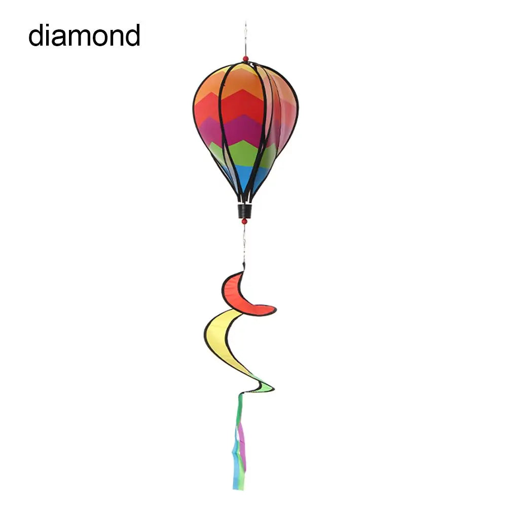 ballon air chaud multicolore rayures paillettes nuages clips décoratif moderne six motifs