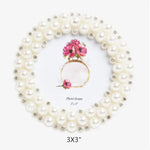 cadre photo blanc classique decoration maison anneaux fleurs 5x7 6x8