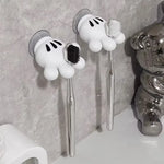 support mural mickey ventouse brosse dents serviette bijoux décoratif ludique disney chambre salle bain