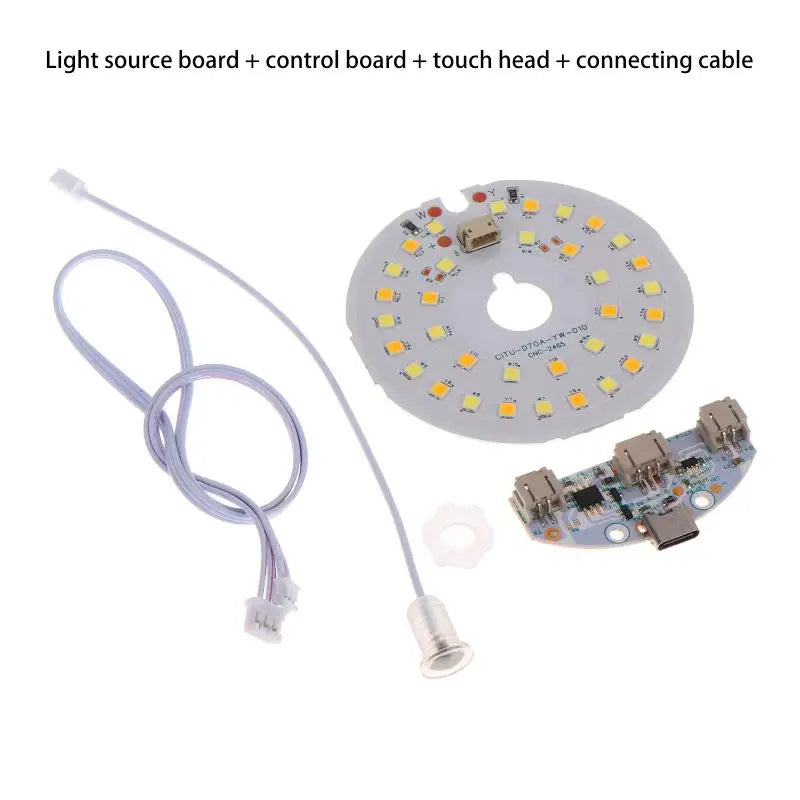 kit led blanc jaune bleu moderne rechargeable cable carte electronique
