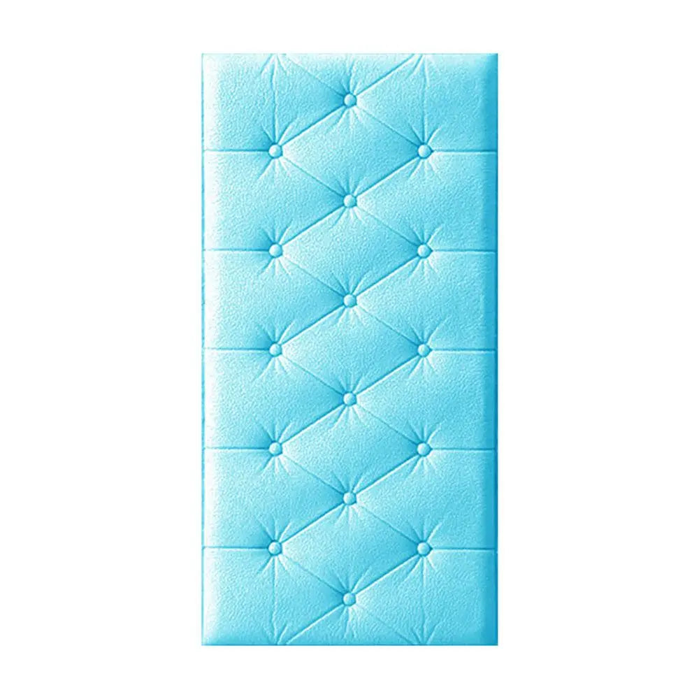 panneaux muraux adhésifs effet capitonné moderne rose bleu vert blanc
