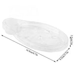 support douche transparent moderne porte savon clips respectueux environnement