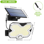 lampe solaire extérieur led ip65 noir gris blanc automatique