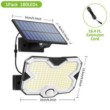 lampe solaire extérieur led ip65 noir gris blanc automatique