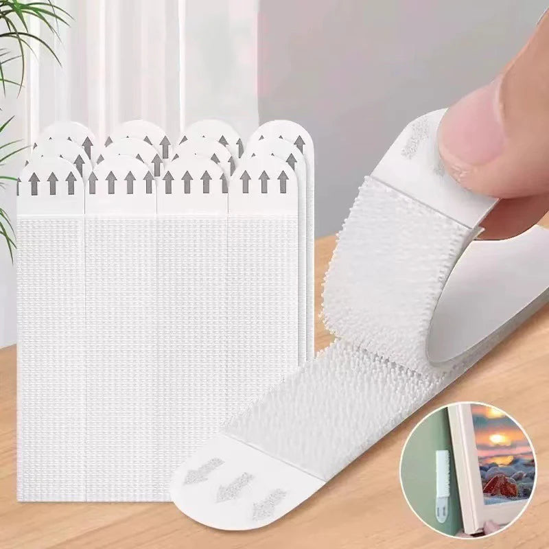 Crochets adhésifs sans trace en plastique durable pour décoration murale