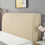 housse tête lit élastique protège tête lit moderne textile tissé couleur unie