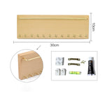 présentoir bijoux bois marron moderne colliers boucles d'oreilles rangement mural portable commercial domestique minimaliste