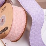 ruban velours carreaux nœud cheveux décoration artisanale fait main élégant
