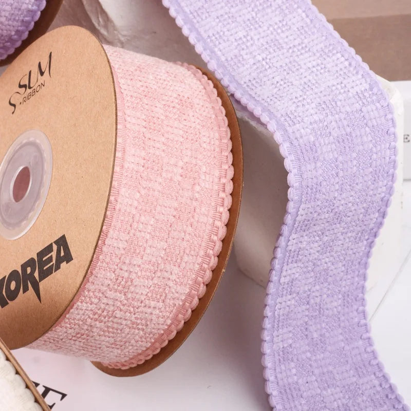 ruban velours carreaux nœud cheveux décoration artisanale fait main élégant