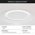 plafonnier led blanc noir minimaliste moderne chambre salon