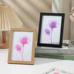 cadre photo bois clair moderne minimaliste verre transparent 10x15cm noir blanc