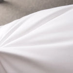 coussins décoratifs carrés blancs texture lisse moderne 40x40cm coton polyester
