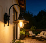 lampe murale vintage noir bronze ip44 aluminium éclairage maison filaire