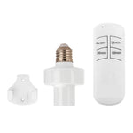 interrupteur intelligent télécommande ampoule led e27 minuterie sans fil moderne blanc opacité vis fixations