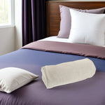 coussin lombaire housse polyester coton lit voyage couverture roulée moderne beigeclair texturelin