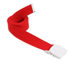 ceintures enfant toile rouge violet bleu clair jaune rose blanc beige