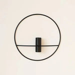 vase mural métal moderne noir or rose transparent déco minimaliste