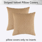 coussin moderne beige adhésif velours côtelé 40x40cm 45x45cm 50x50cm 55x55cm