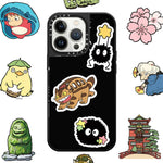 stickers anime studio ghibli personnages dessins animés adhésifs cartoonaufs couleurs variées